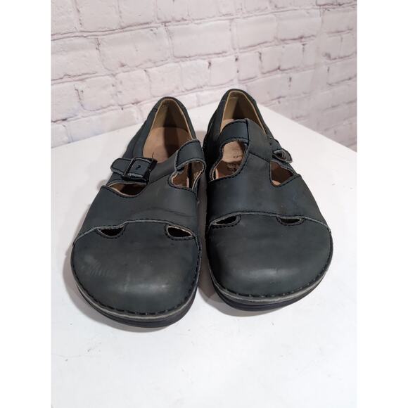 Birkenstock Madeira Black Nubuck Mary Jane Sandals Size 39 Women's 8-9 READ - Picture 8 of 13